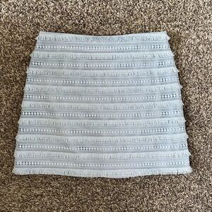 NWT J.crew Fringe lace mini skirt